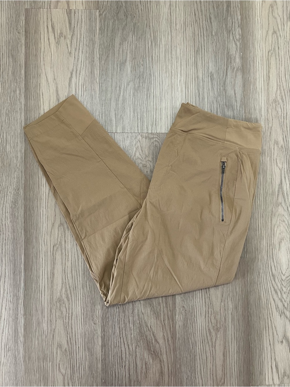 Athleta Trekkie North High Rise Jogger Big Sur Brown Tan Pants Size 12